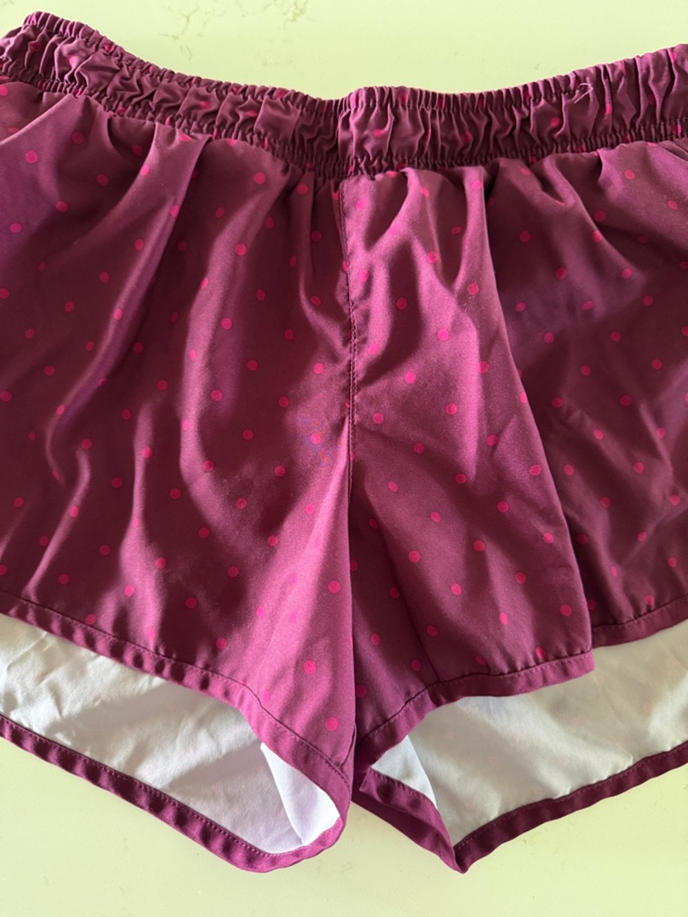 Women's XS Old Navy Magenta Polka Dot Athletic Shorts